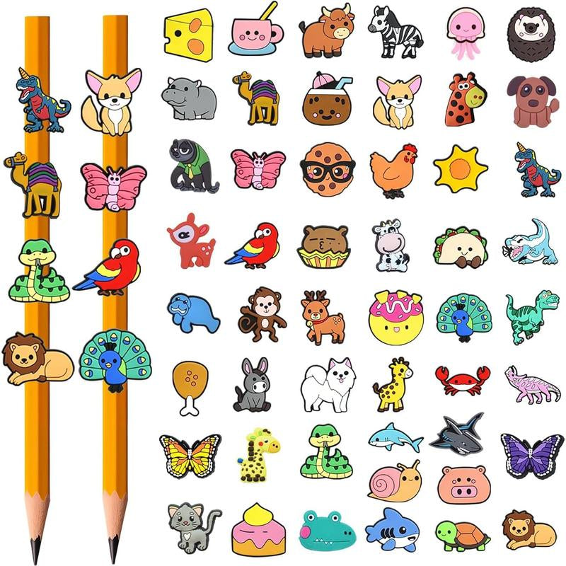 Brighten Up Your Writing with 100 Colorful Pencil Toppers - Perfect Classroom Charms and Fun Rewards!